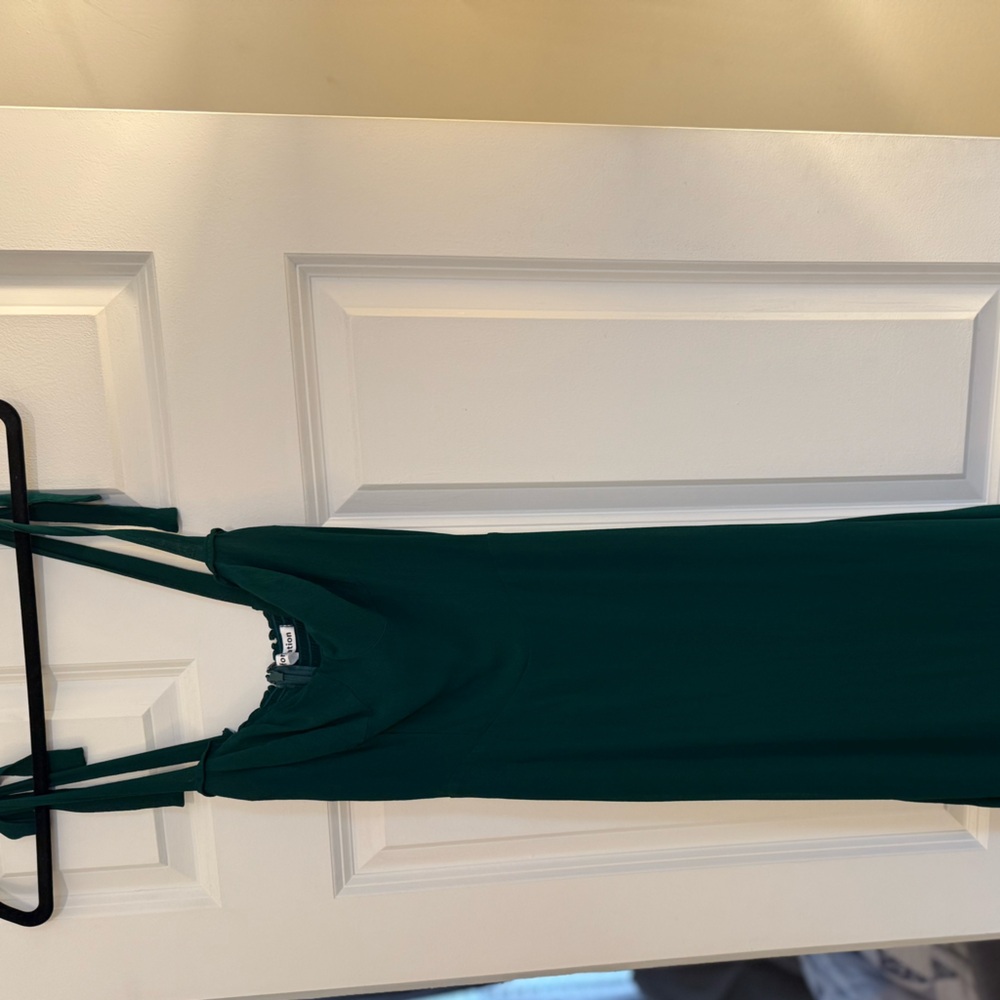 Reformation green Dress for Wedding Guest